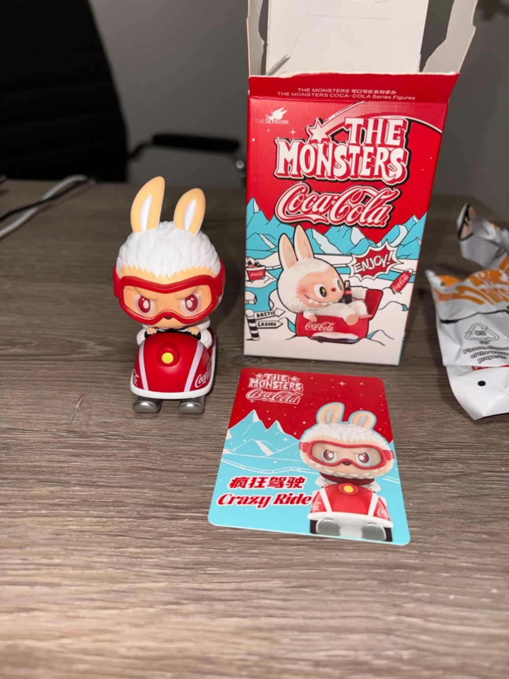 AUTHENTIC Pop Mart Labubu The Monsters Coca-Cola Series Crazy Ride Figure